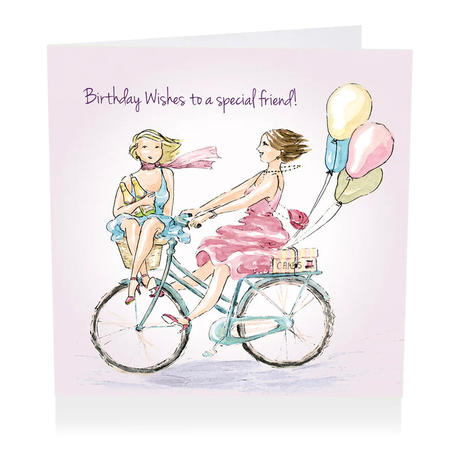 "Special Friend" Bicycle Art Beat Greeting Card