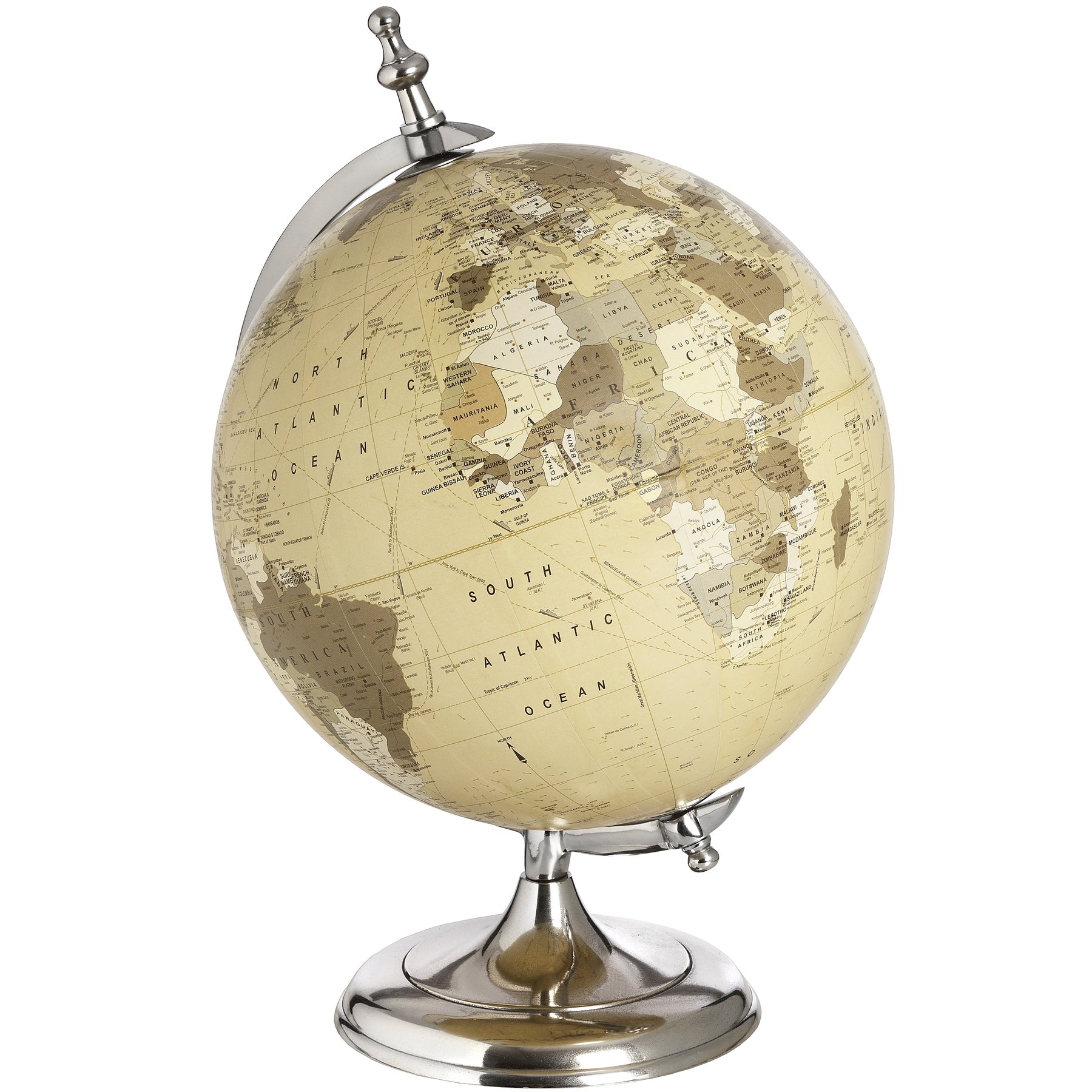 Hill Interiors Chrome Desktop Globe