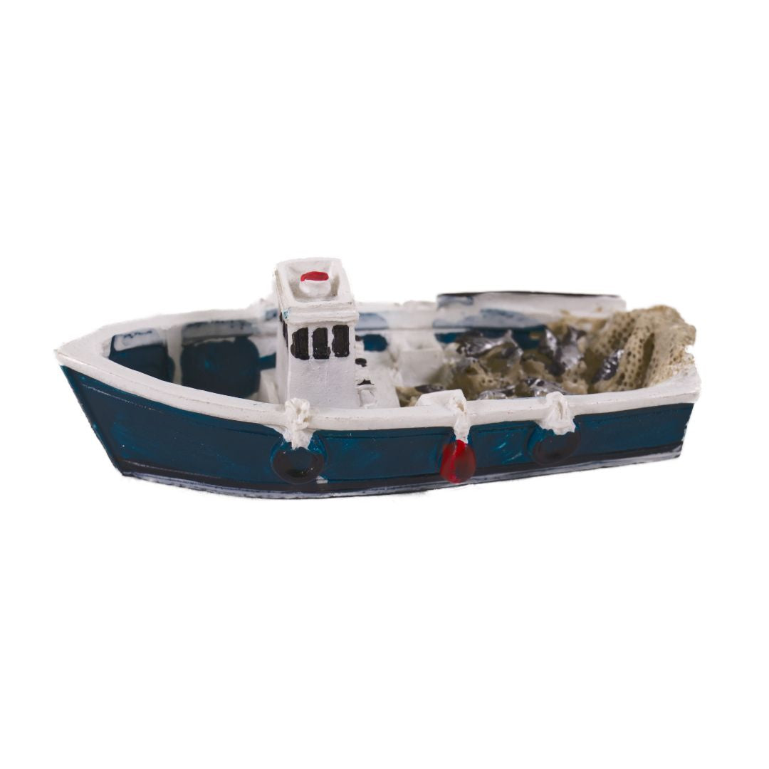 Vintage Miniature "Resin Trawler" Ornament