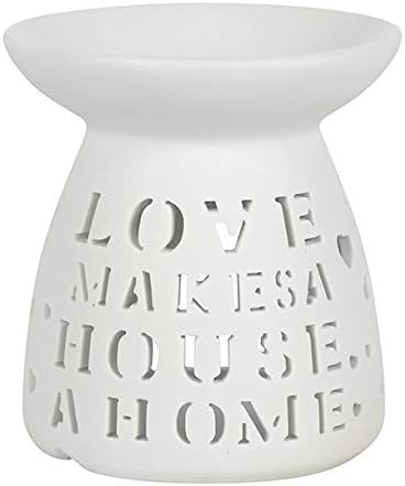 White "Love Makes A House A Home" Oil Burner