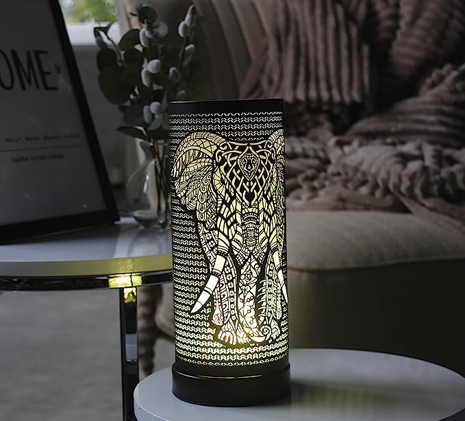 Electric Colour Changing "Elephant" Black Oil Burner