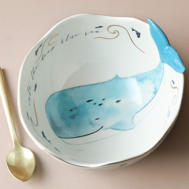 House Of Disaster Whale Porcelain Bowl