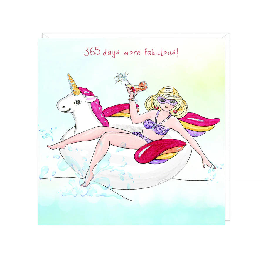 "365 Days More Fabulous" Art Beat Greeting Card