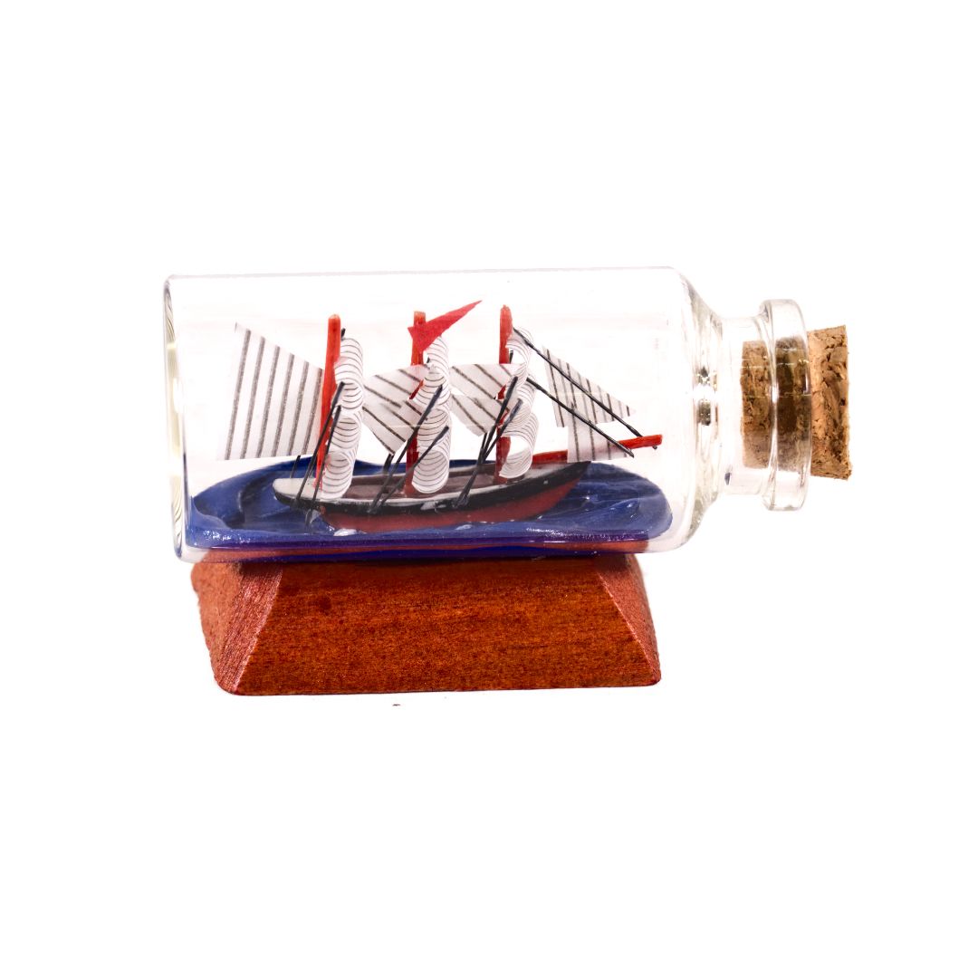 Vintage "Miniature Ship In A Bottle" Ornament