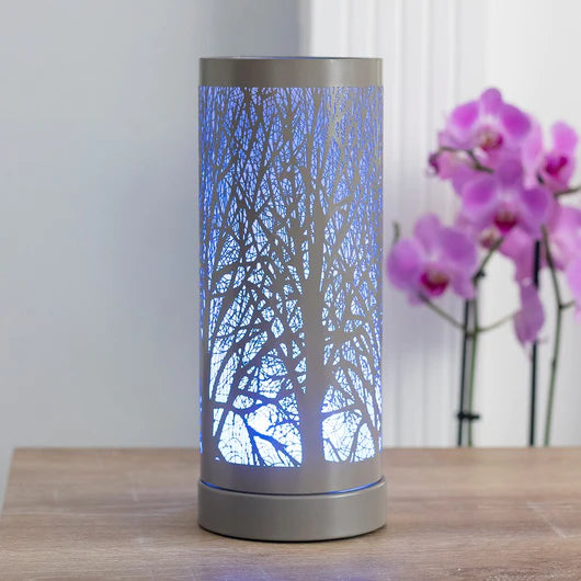 Electric Colour Changing "Forest" Grey Oil Burner