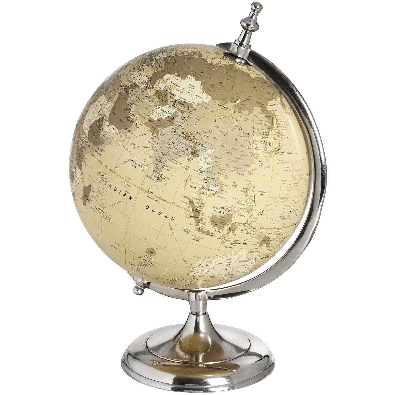 Hill Interiors Chrome Desktop Globe