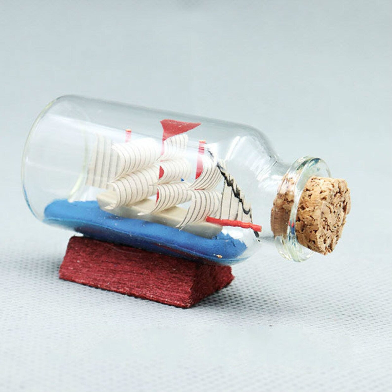 Vintage "Miniature Ship In A Bottle" Ornament