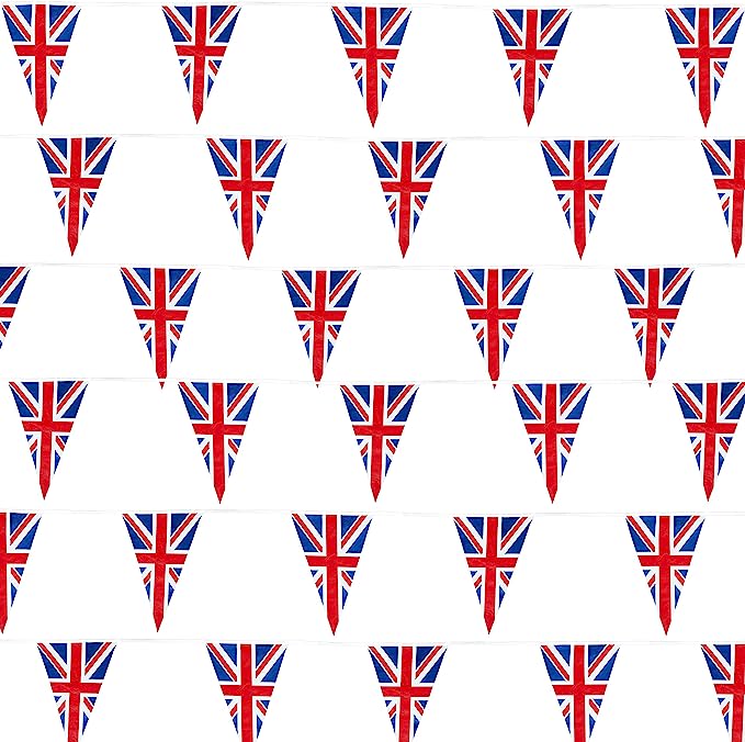 Union Jack PVC 10 Metre Celebration Triangular Bunting