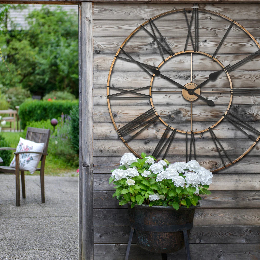 Thomas Kent "Summer House" Skeleton Garden Clock