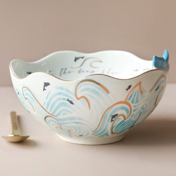 House Of Disaster Whale Porcelain Bowl