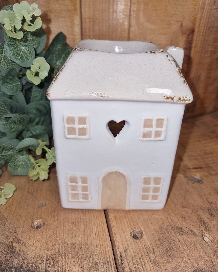 White Ceramic House Oil burner