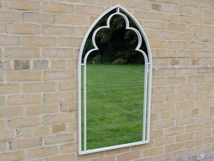 Dutch Imports Ivory "Arch" Glass Mirror