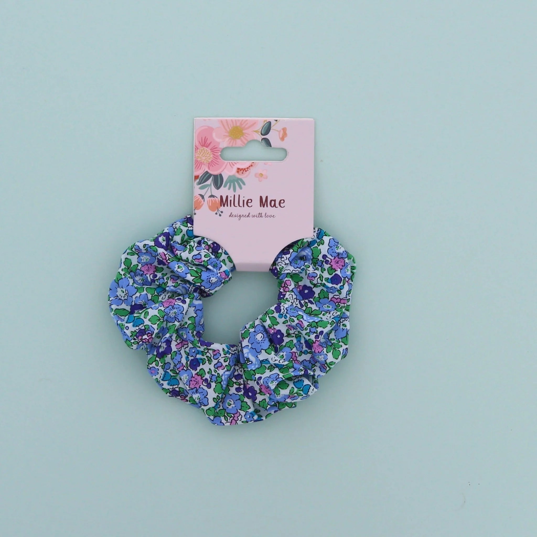 Millie Mae Blue "Polly" Scrunchie