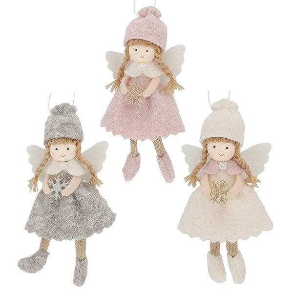 Kraft Felt Hanging Fairy (Grey Fairy)
