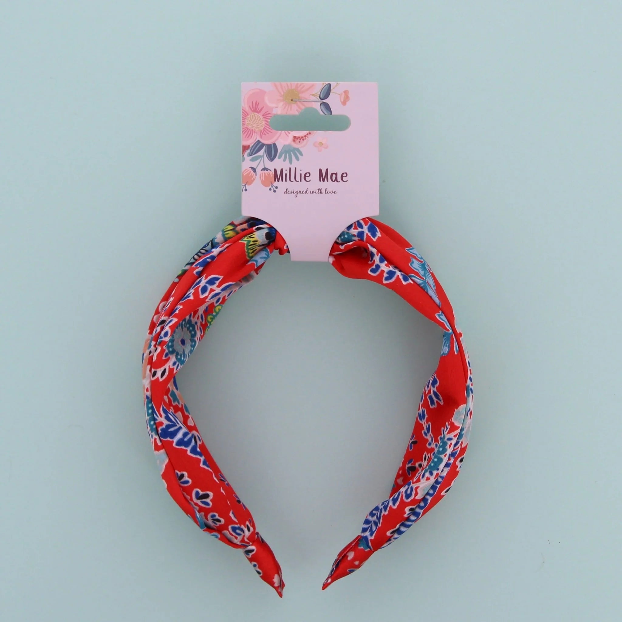 Millie Mae Red "Bohemian" Wide Headband