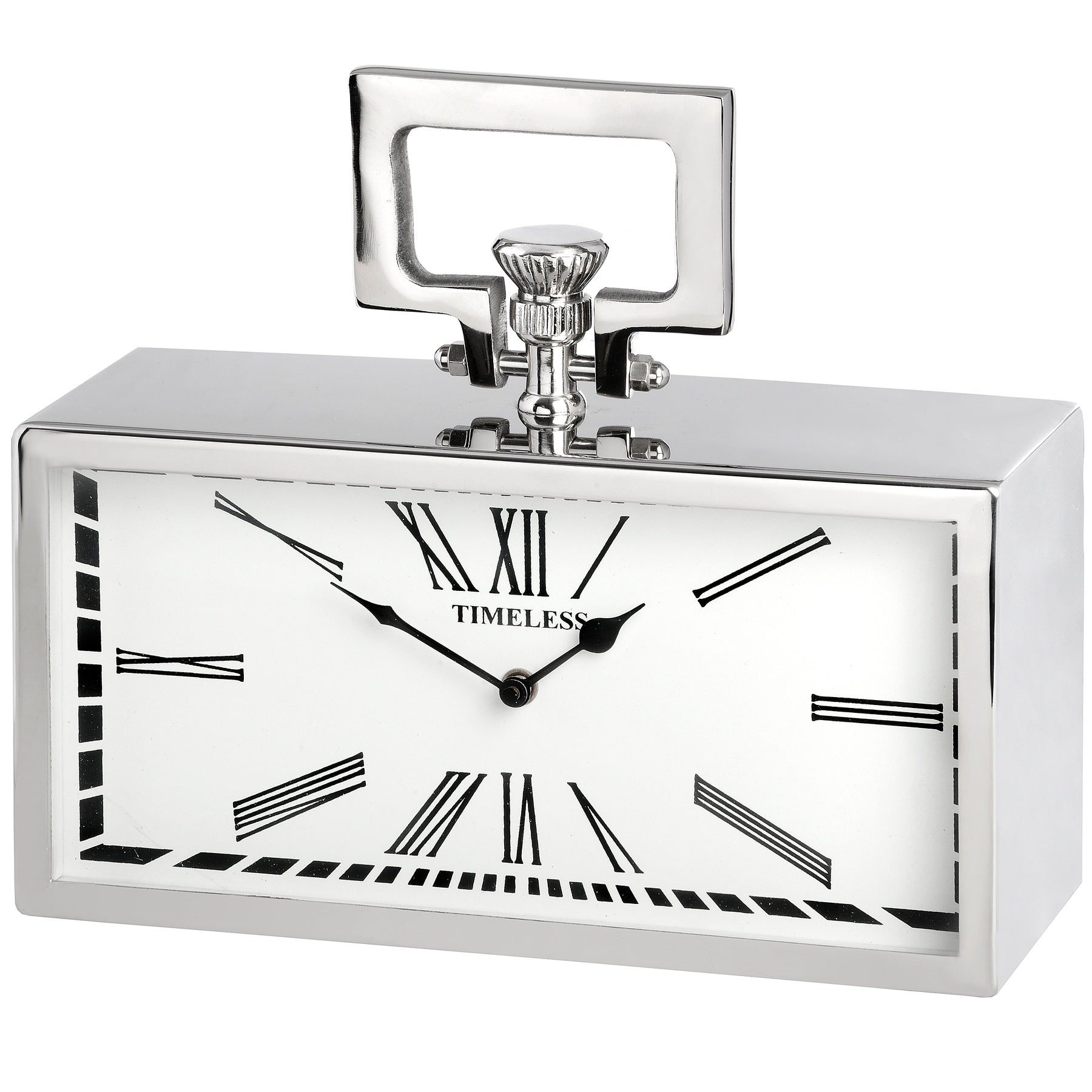 Hill Interiors Silver "Pocket Watch" Clock