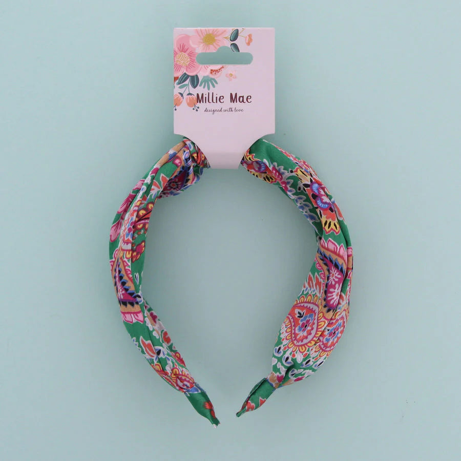 Millie Mae Green "Bohemian" Wide Headband