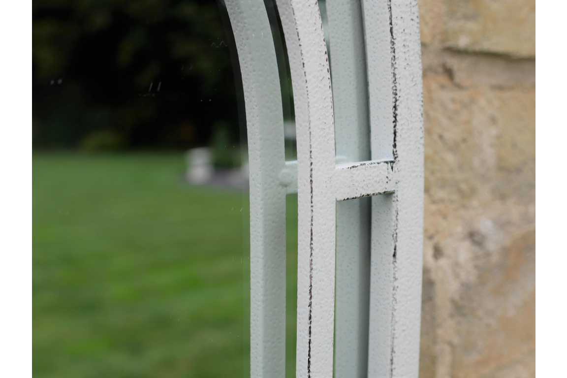 Dutch Imports Ivory "Arch" Glass Mirror