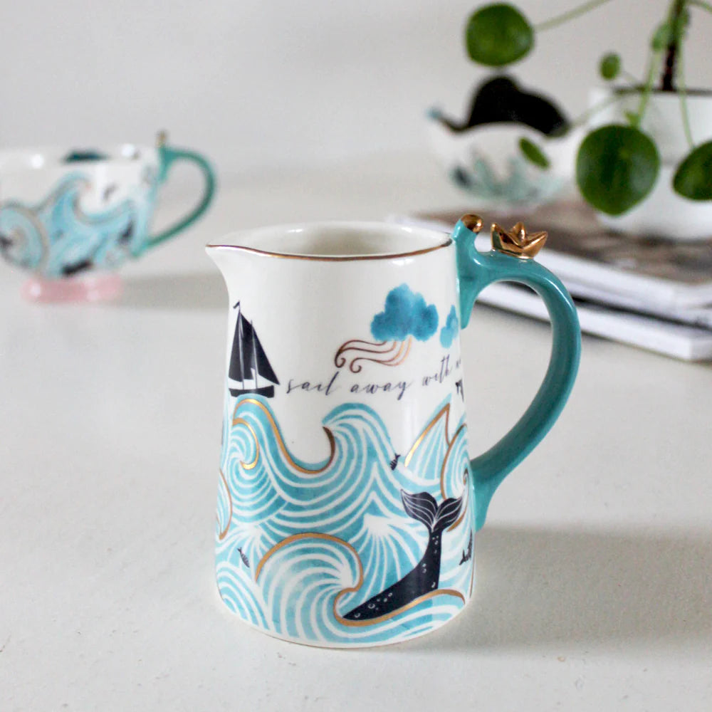 House Of Disaster Whale Porcelain Milk Jug