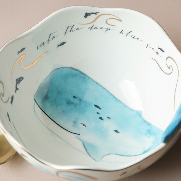 House Of Disaster Whale Porcelain Bowl