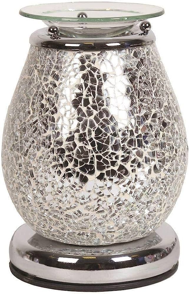 Electric 3D Touch "Silver Mosiac" Oil Burner