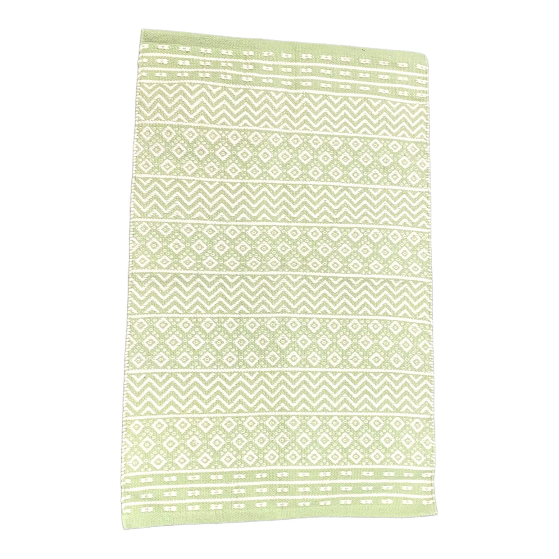 Forever England Sajani Hand Woven "Pistachio Green" Cotton Rug