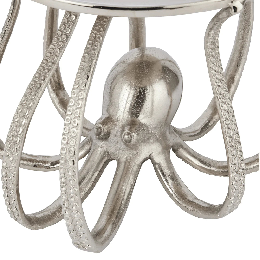 Hill Interiors Large Silver "Octopus" Cake Stand