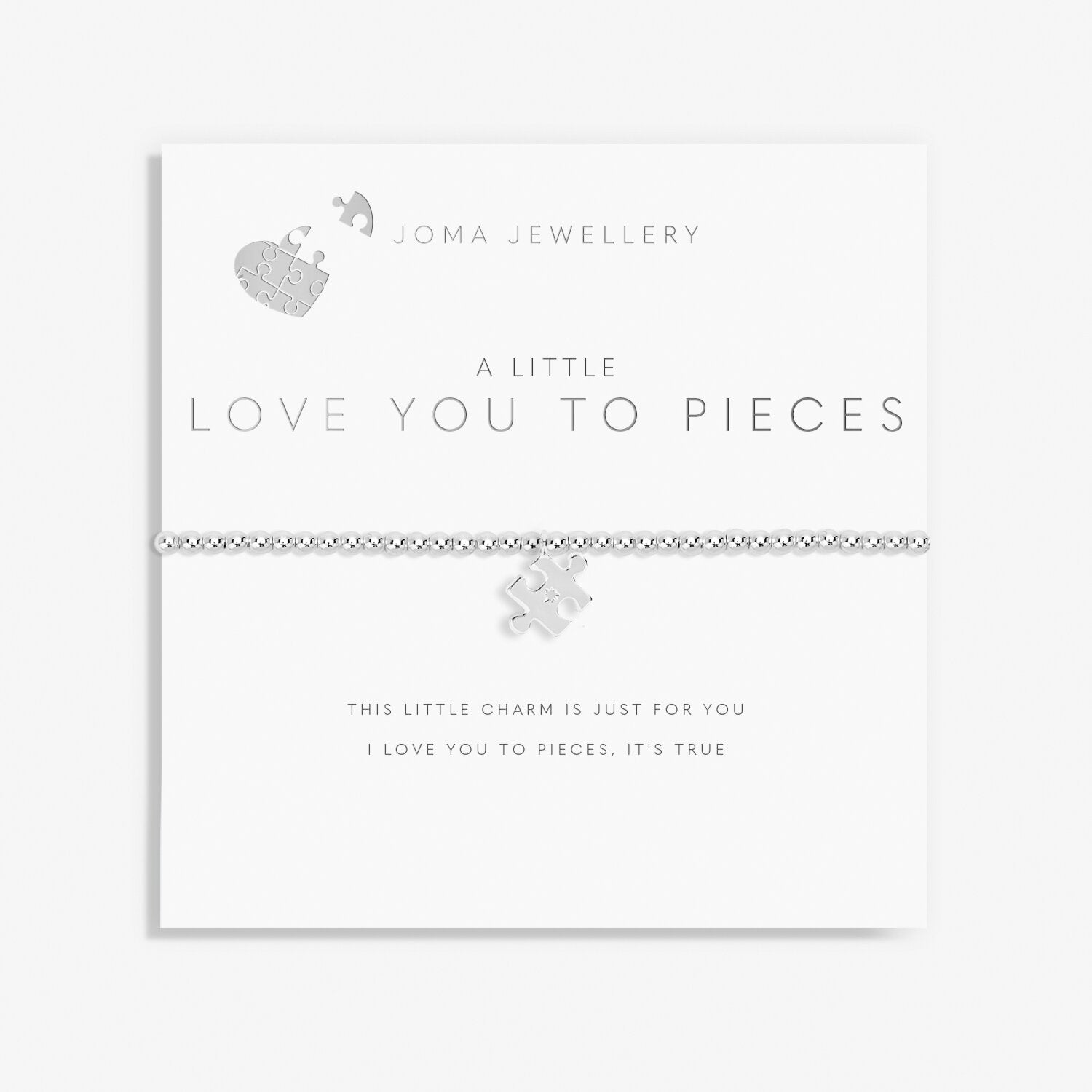 Joma Jewellery "Love You To Pieces" Silver Bracelet