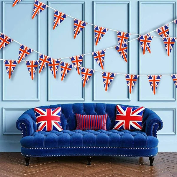 Union Jack PVC 10 Metre Celebration Triangular Bunting