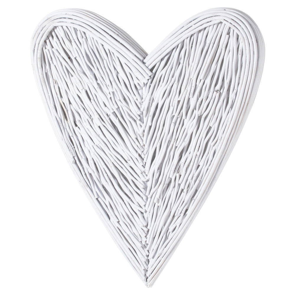 Large White Willow Branch Heart 85cm