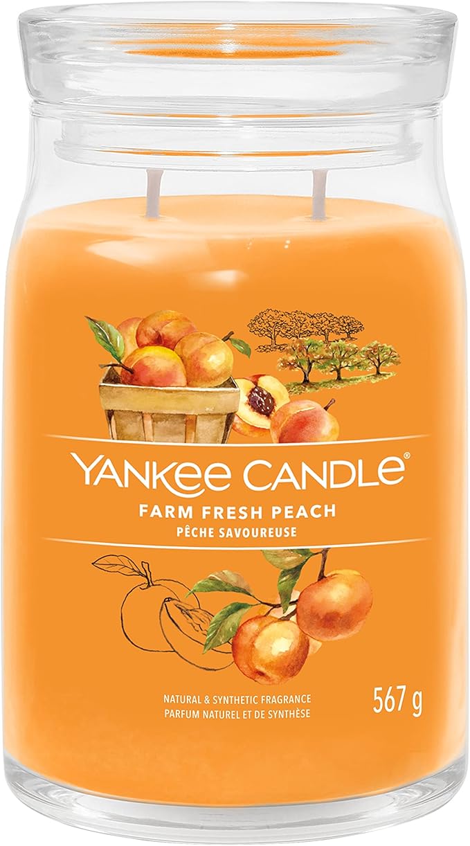 Yankee Candle "Farm Fresh Peach" Signature Large Jars