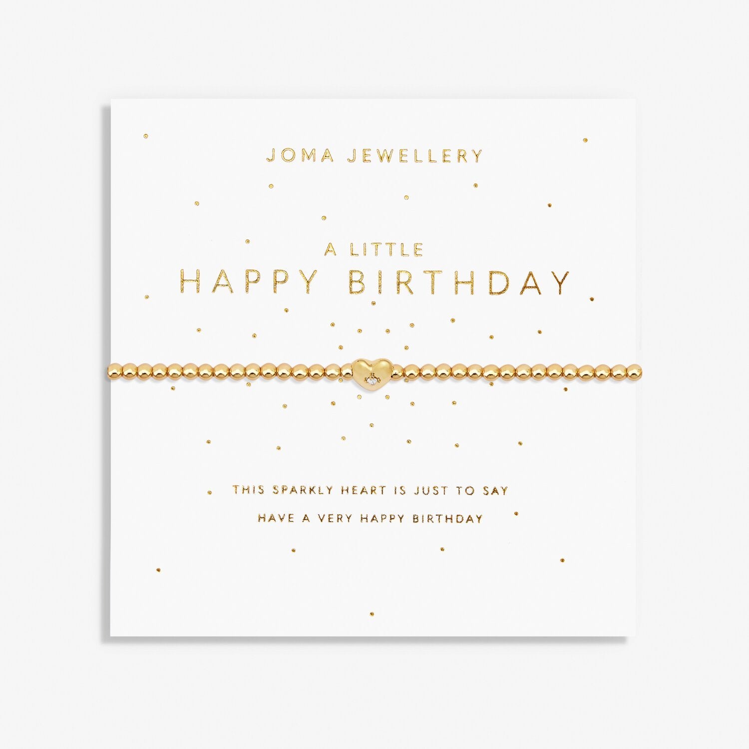 Joma Jewellery "Happy Birthday" Gold Bracelet