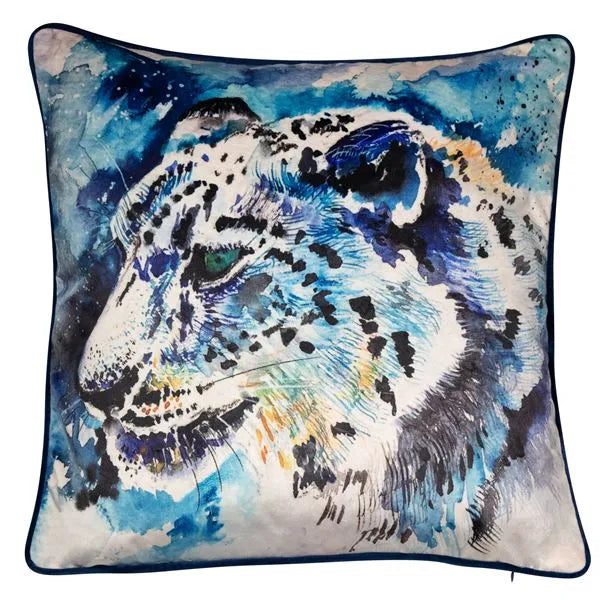 Malini "Patch Snow Leopard" Cushion 45cm