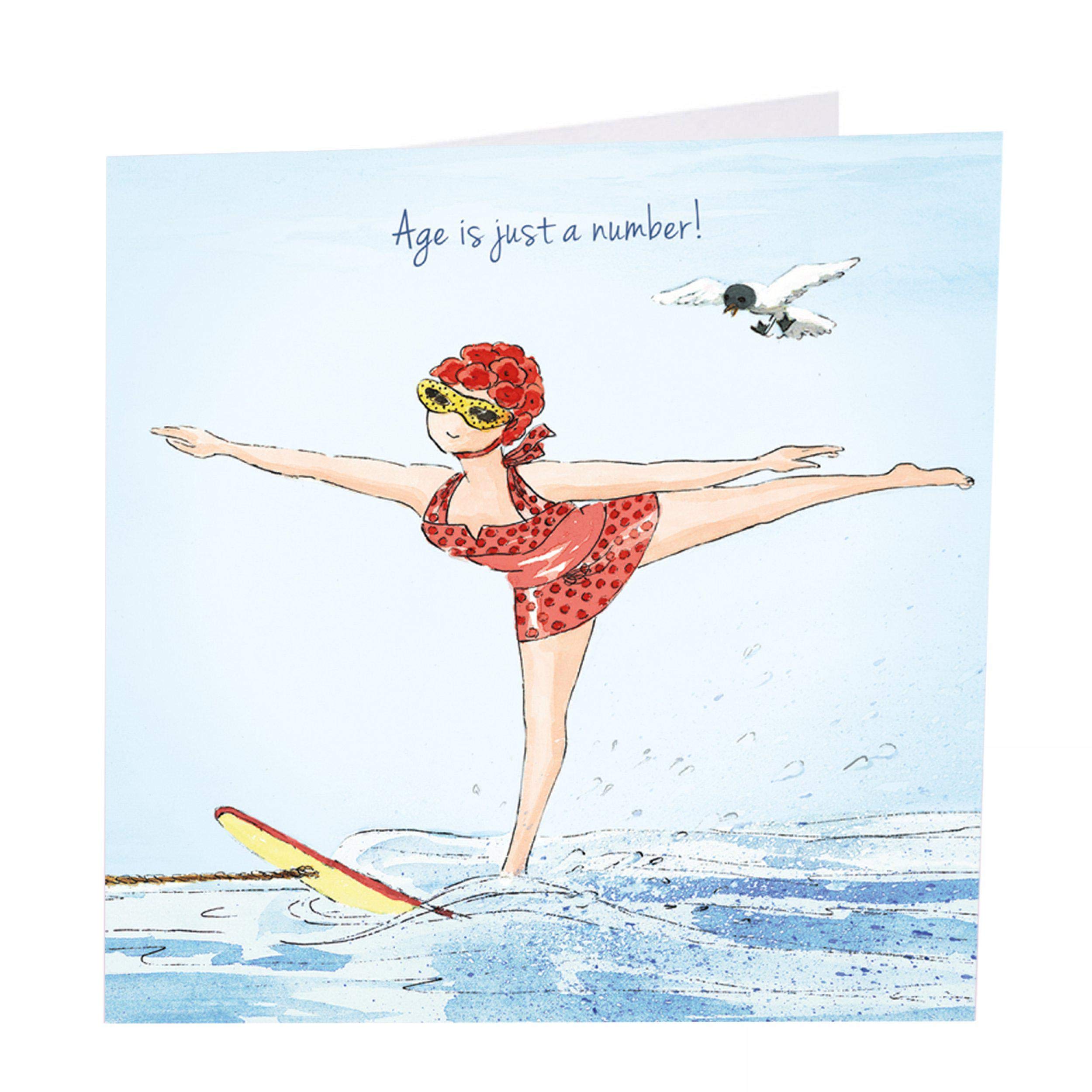 "Age Is Just A Number" Art Beat Greeting Card