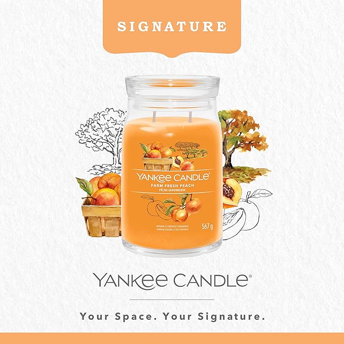 Yankee Candle "Farm Fresh Peach" Signature Large Jars