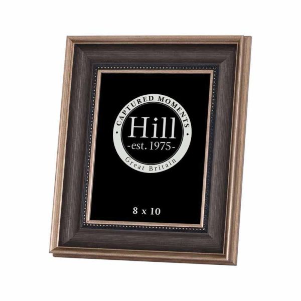 Hill Interiors "8x10" Antique Gold With Black Detail Frame