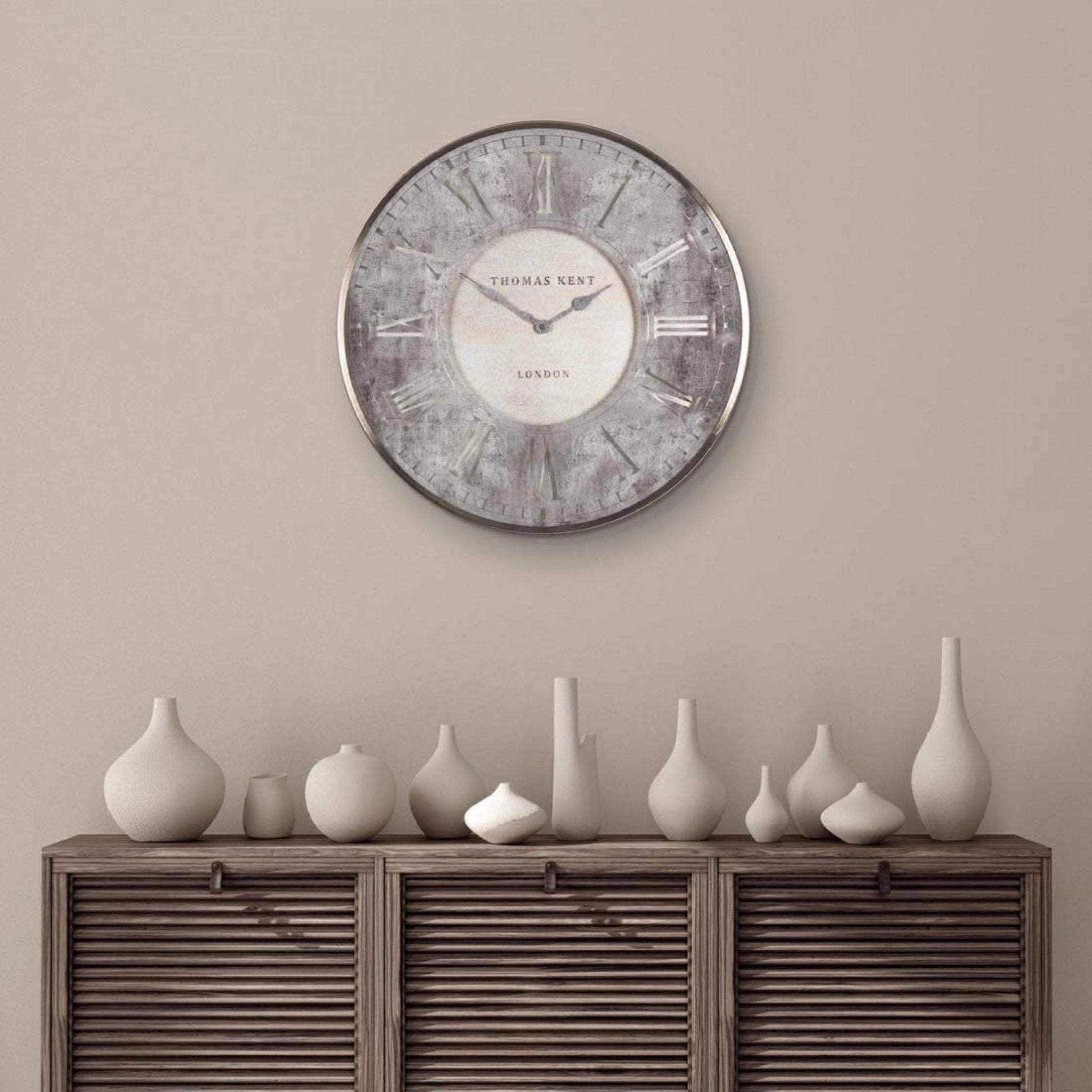 Thomas Kent "Florentine" 76cm Silver Clock