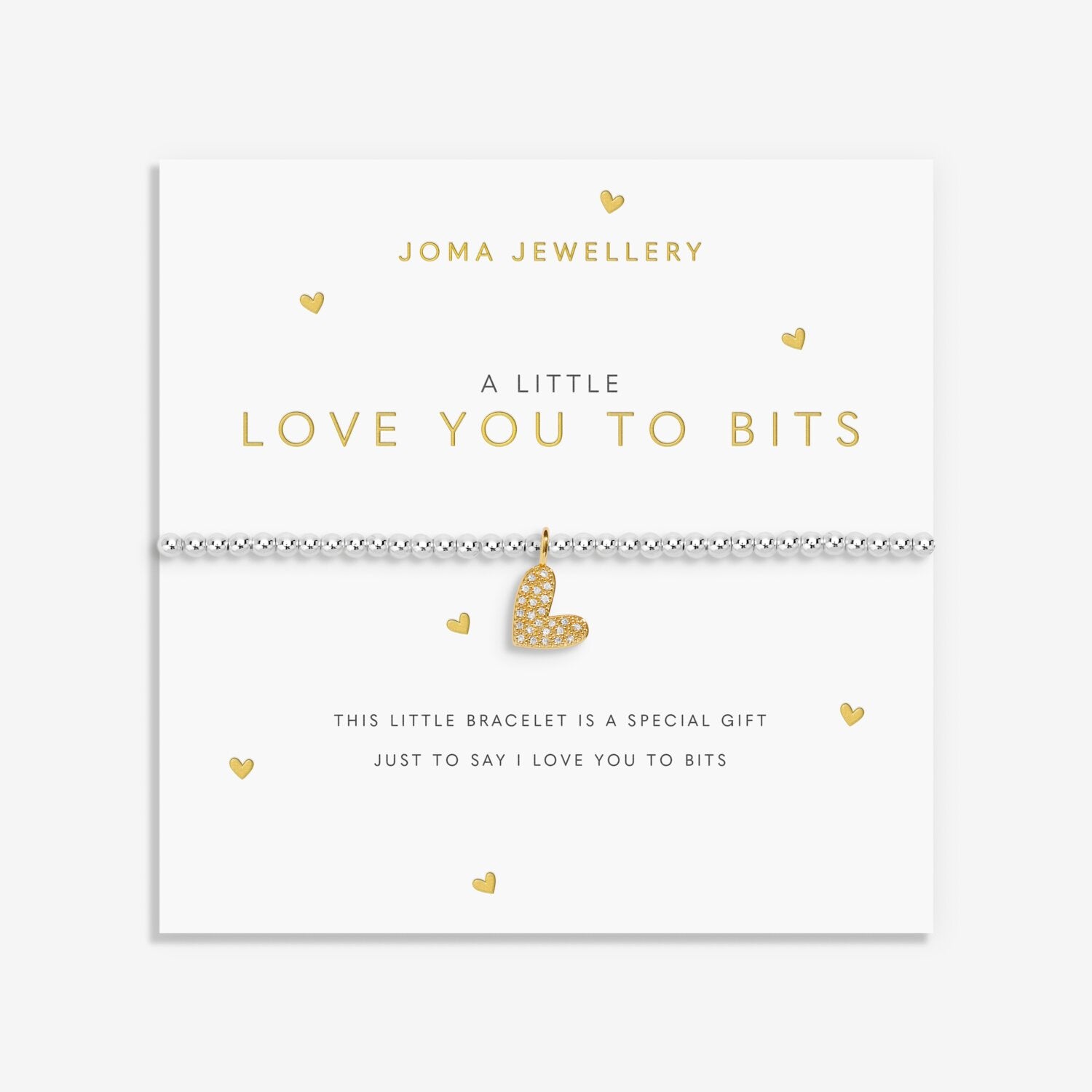 Joma Jewellery "Love You To Bits" Silver Bracelet