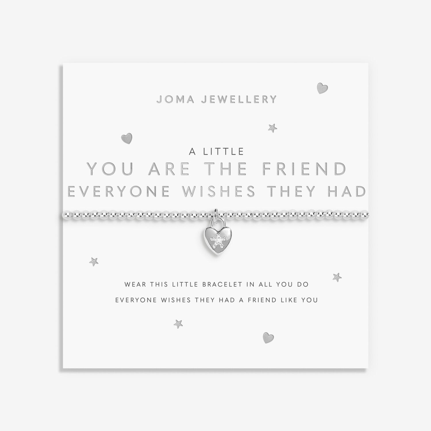Joma Jewellery "You're The Friend Everyone Wishes They Had" Silver Bracelet