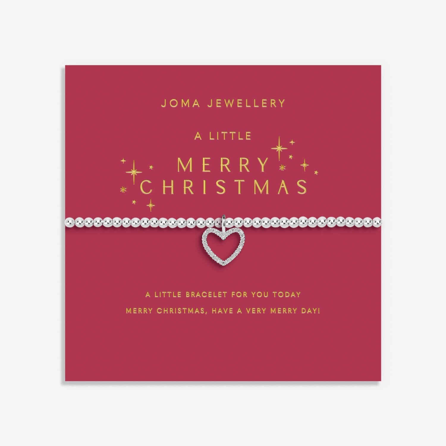 Joma Jewellery "Merry Christmas" Silver Bracelet