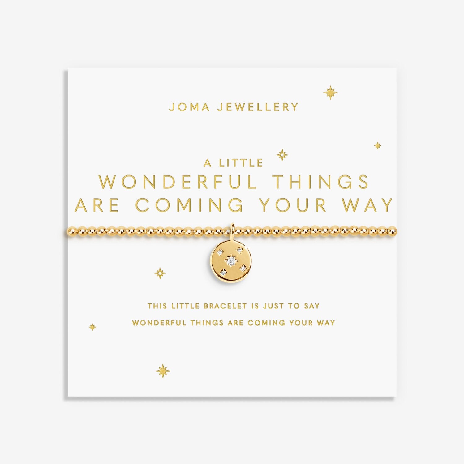 Joma Jewellery "Wonderful Things Are Coming Your Way" Silver Bracelet