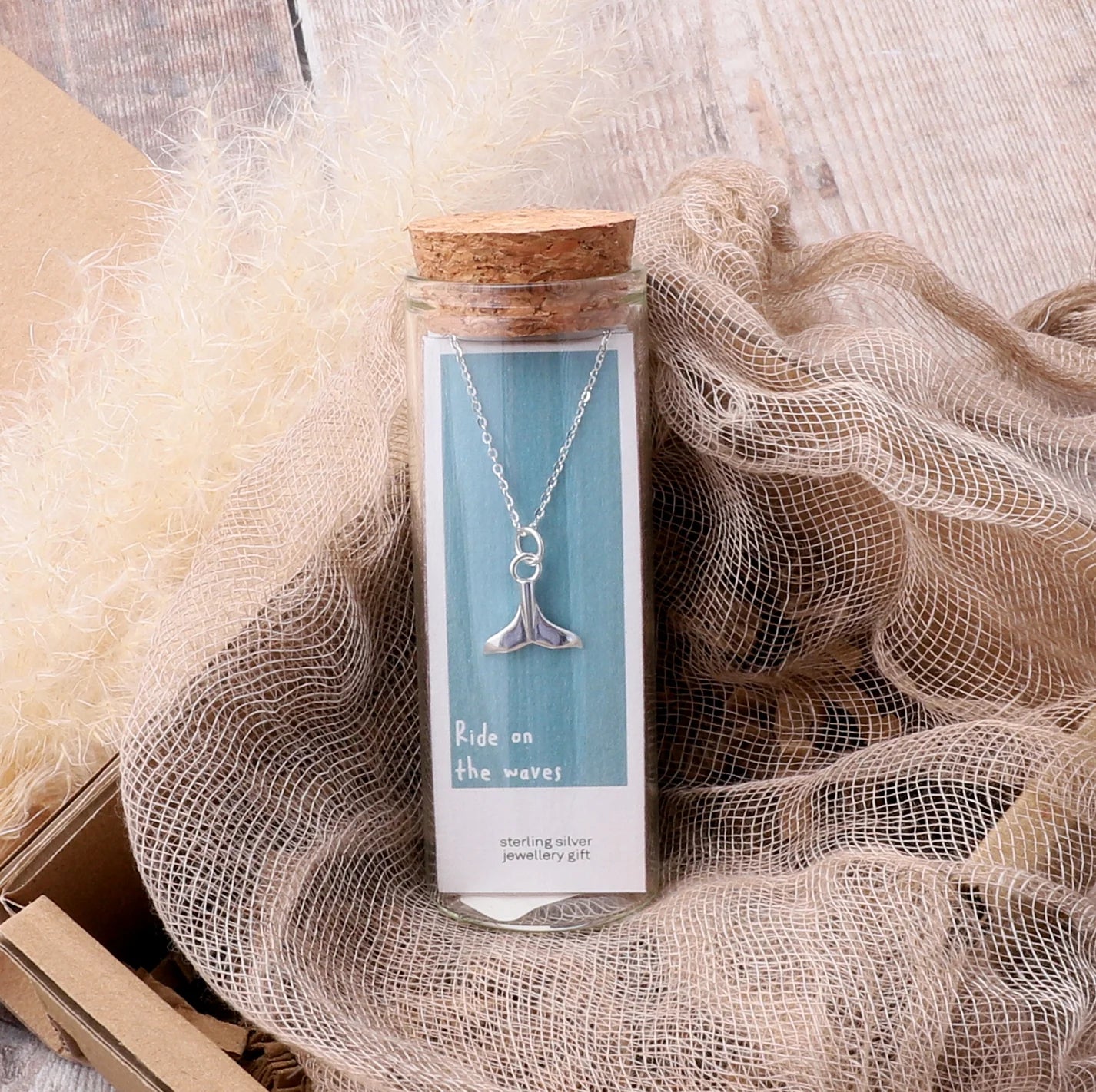 Whale Tale Necklace (Sterling Silver)