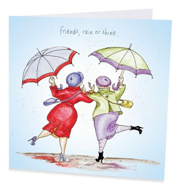 "Friends Rain Or Shine" Art Beat Greeting Card