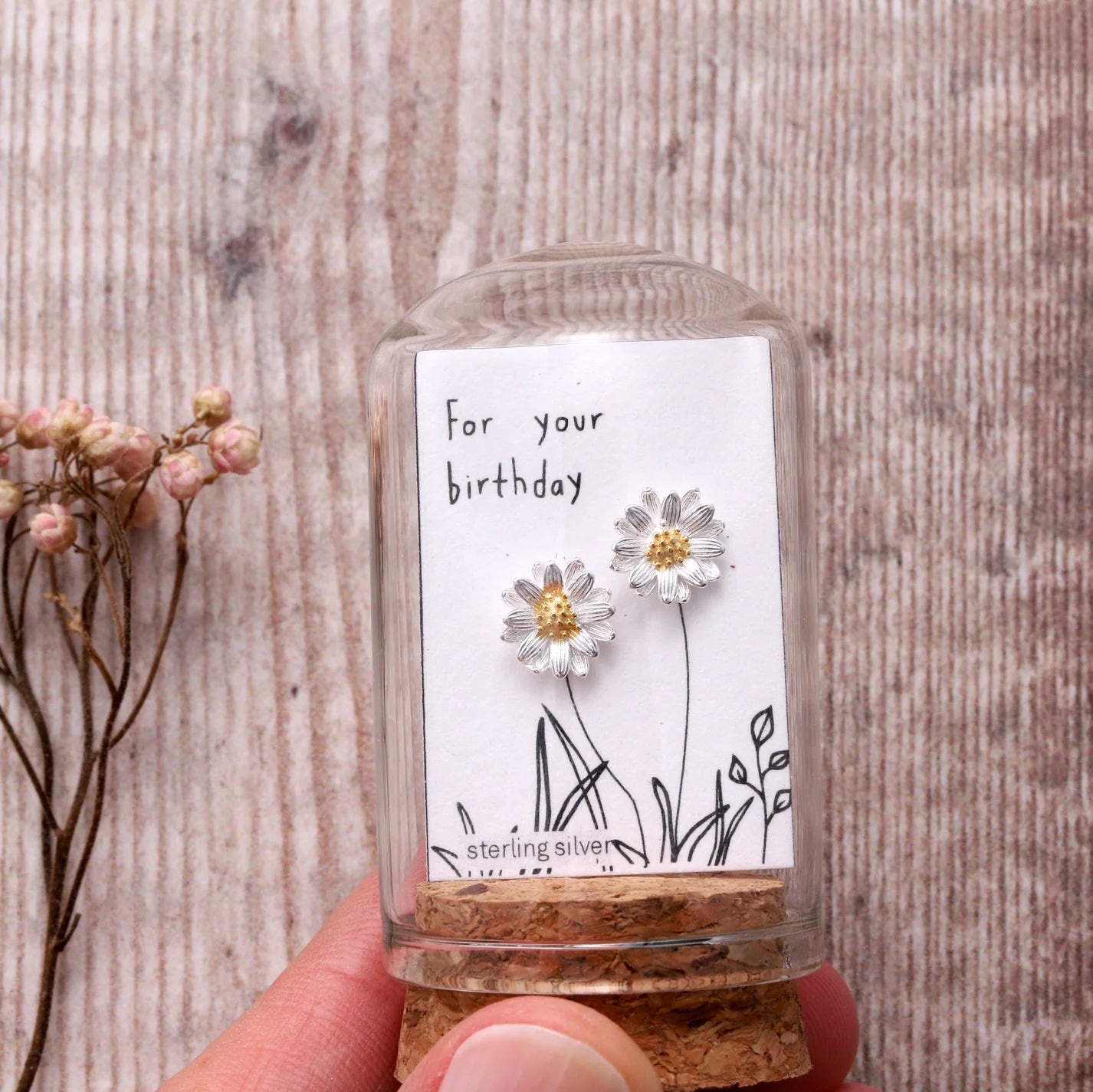 "Its Your Birthday" Daisy earrings (Sterling Silver)