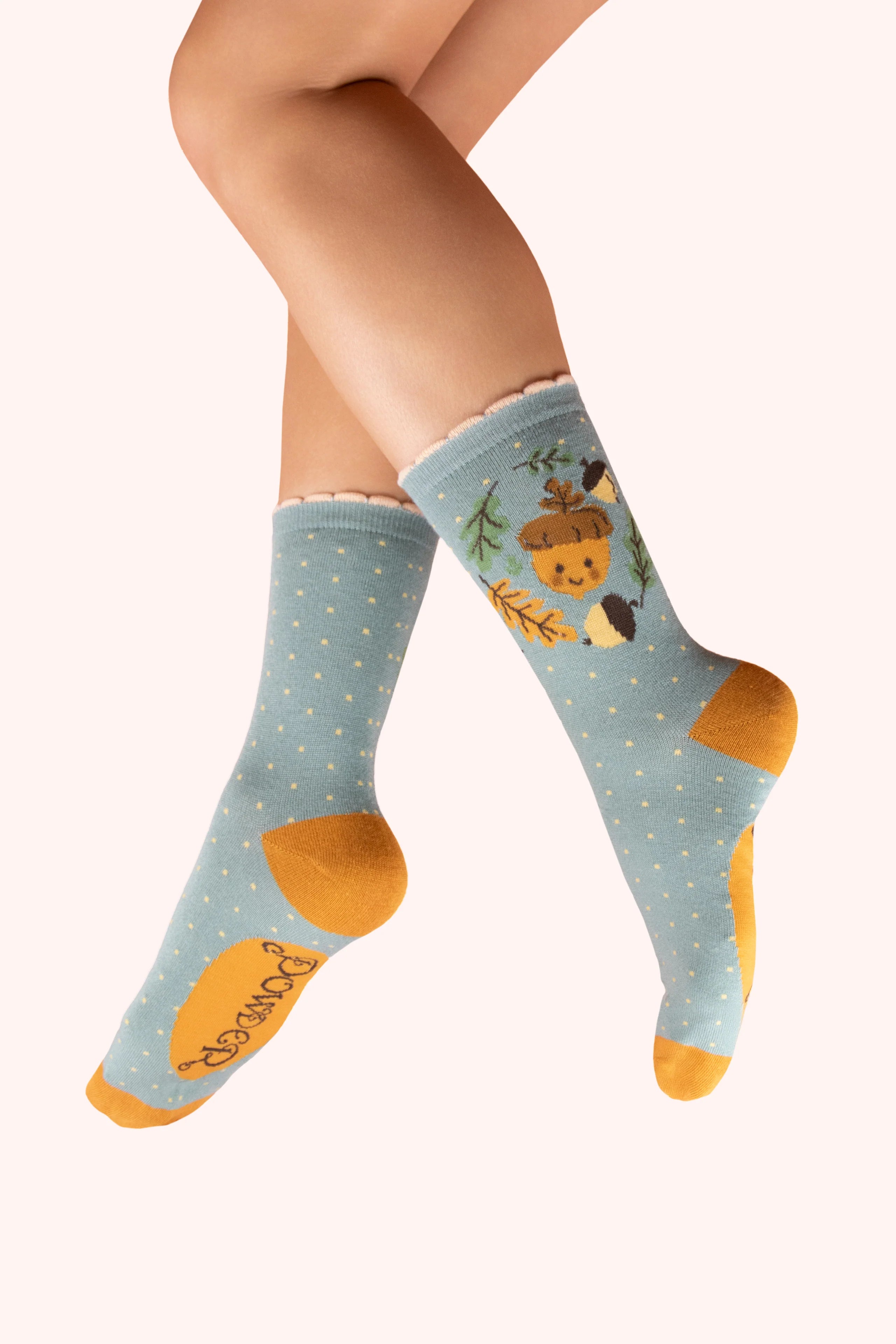 "Powder" Ladies - Happy Acorn Socks