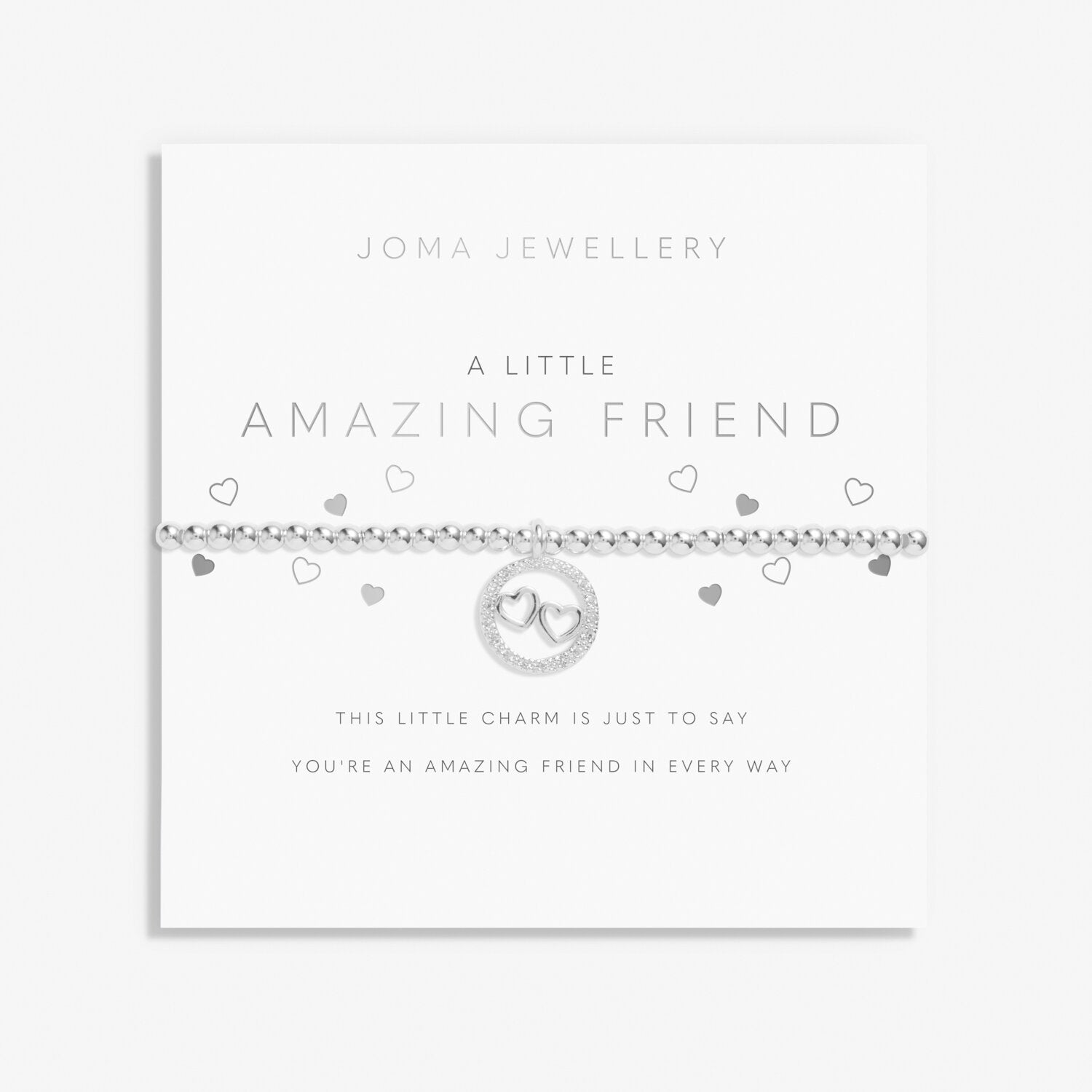 Joma Jewellery Children's "Amazing Friend" Silver Bracelet