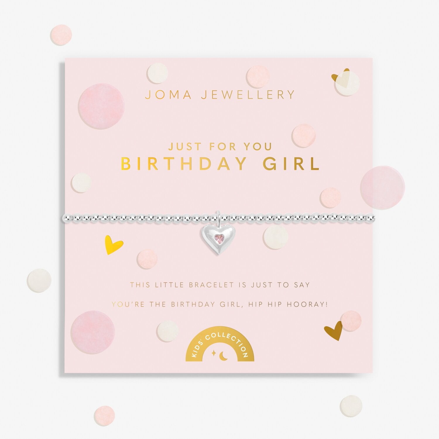 Joma Jewellery Children's "Just For You Birthday Girl" Silver Bracelet