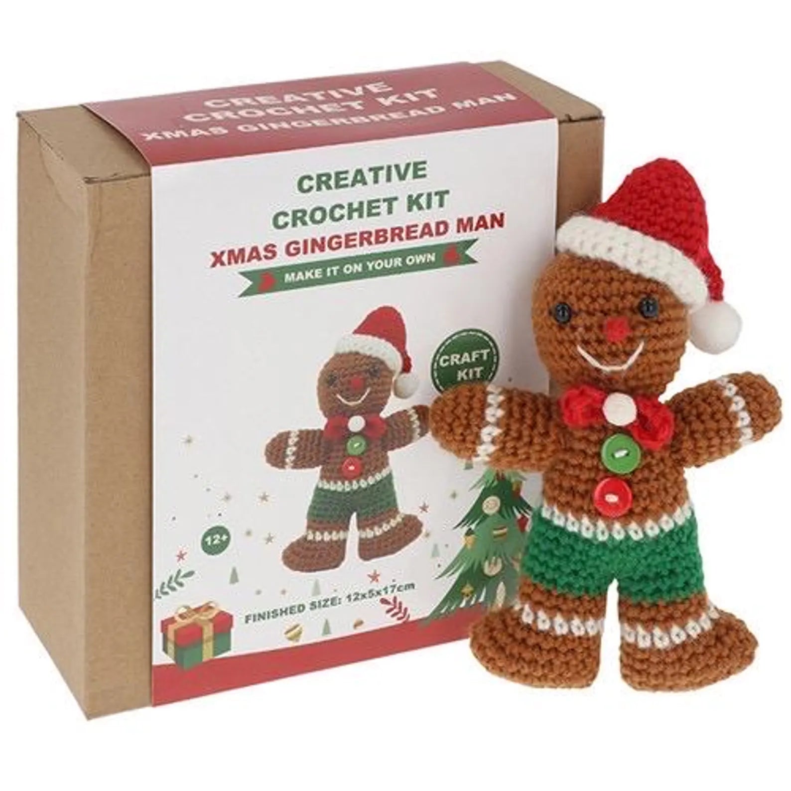 Gingerbread Man Creative Crochet Kit