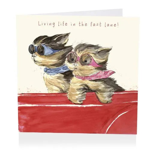 "The Fast Lane" Art Beat Greeting Card