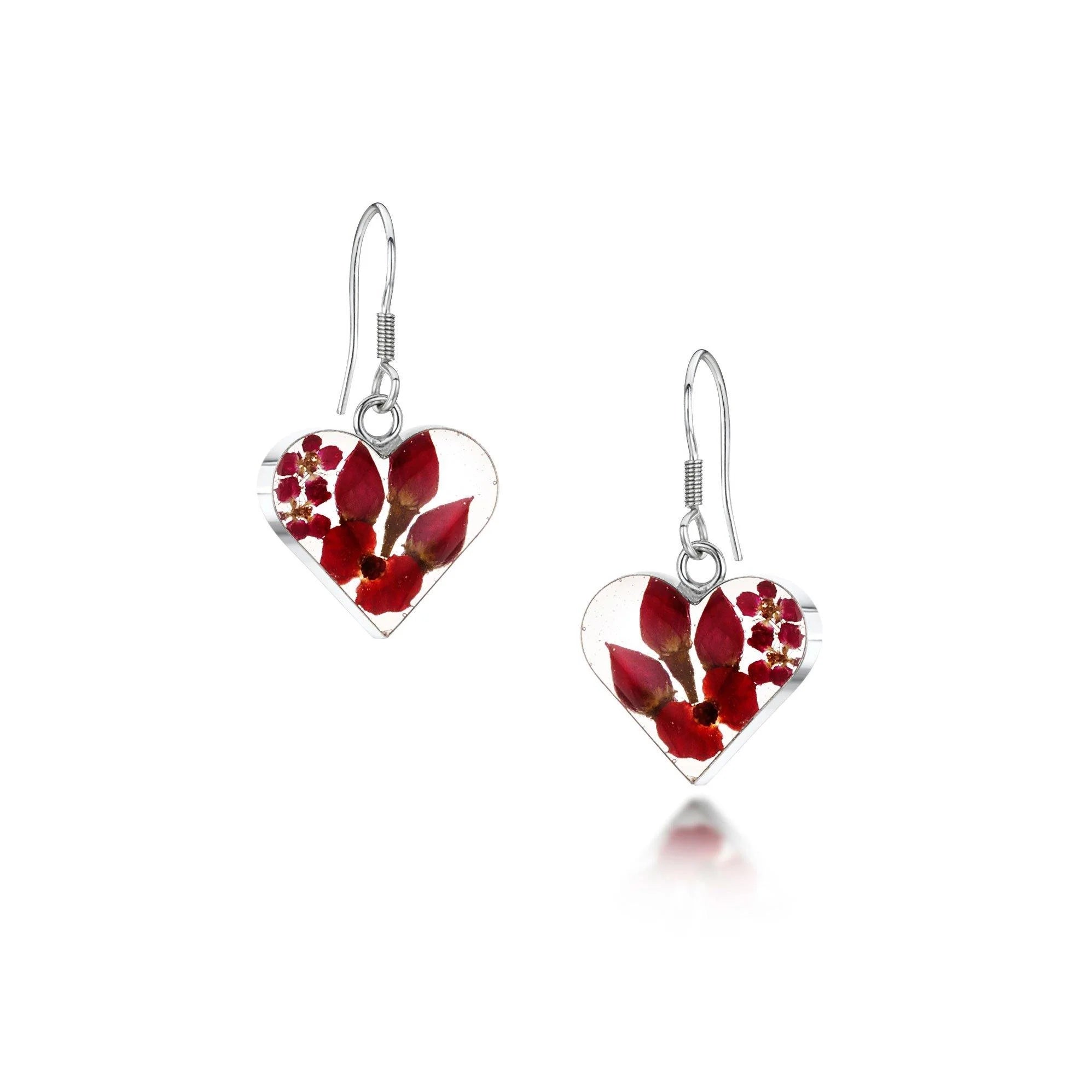 Shrieking Violet bohemia "Med Heart" Silver Earrings